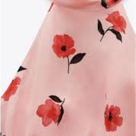 Zara Pink Sleeveless High Low Crop Top - Picture 8 of 12